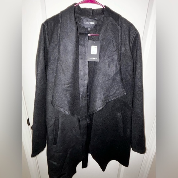 Fashion Nova Jackets & Blazers - Fashion Nova Black Coat